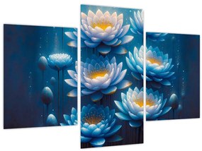 Tablou - Nuferi sub apă (90x60 cm)