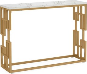 Consola Asia din metal auriu,108x80x30 cm