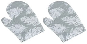 Mănușă de bucătărie Bellatex Pene gri, 28 x 18 cm, 2 buc