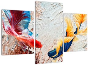 Tablou - Pești războinci (90x60 cm)