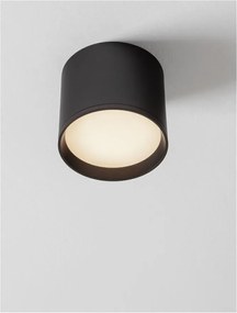 Spot aplicat, Plafoniera LED Ziaza negru, 10cm