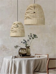 Lustra / Pendul modern design natural ratan MARLO D-46cm