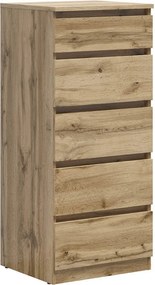 Comoda TETRIX, stejar wotan, PAL, 50x45x115 cm