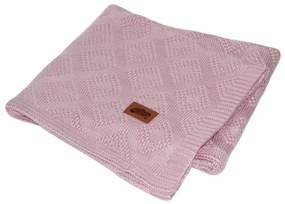 Patura pentru copii tesatura din fibra de bambus Culoare Roz Pudra, MAYA MOO DESIGN 04