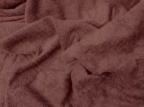 Cearsaf frote POLY maro inchis 90 x 200 cm