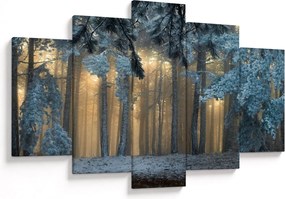Tablou cu pădure înzăpezită (150x105 cm)