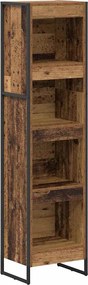 vidaXL Dulap pentru cărți Lemn Vechi 80 x 30 x 155 cm Lemn compozit