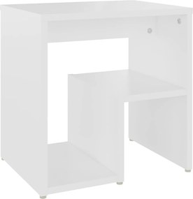 vidaXL Noptieră, alb, 40 x 30 x 40 cm, PAL