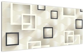 Tablou geometric abstract (120x50 cm)