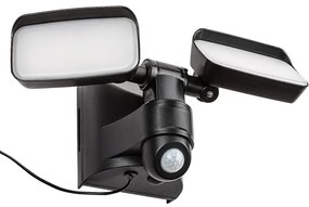 Rabalux 77091 - LED lampă solară de perete LESZNO 2xLED/5W/3,7V IP54 negru