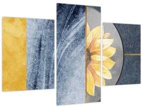 Tablou - Forme și flori (90x60 cm)