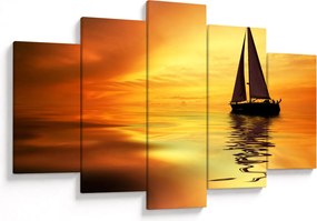 Tablou - Sailboat la apus de soare (150x105 cm)