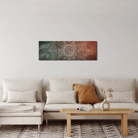 Tablou - Dodecagrama cosmică (cu ceas) (90x30 cm)