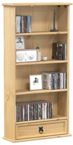 vidaXL Dulap de CD-uri „Corona”, 52x17,5x103 cm, lemn masiv de pin
