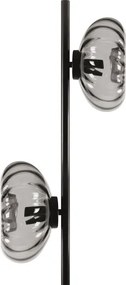 Osram - Lampă de podea DECOR SMOKE 2xE14/12W/230V negru/gri fumuriu