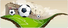 Tablou - Teren de fotbal (120x50 cm)