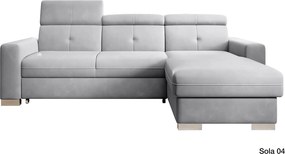 Colțar lemn masiv Extensibil Fiona 247x176cm Ladă Depozitare Personalizabil - Loco 04