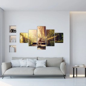 Tablou cu tigrul în djunglă (125x70 cm), în 40 de alte dimensiuni noi