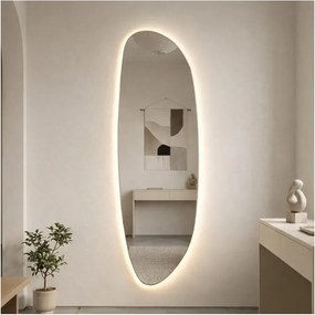 Baltica Design-LED Oglindă cu iluminare integrată STONE FLUID LED/15W/230V 4500K 155x50 cm IP65