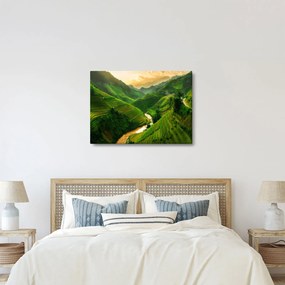 Tablou - Terase de orez Mu Cang Chai (70x50 cm)
