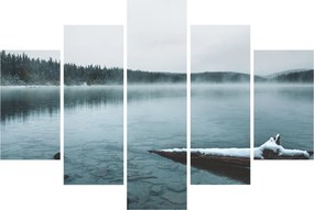 Tablou - lacul nordic înghețat (150x105 cm)