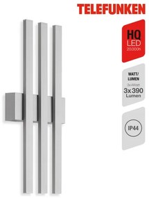 Aplică LED de exterior Telefunken 313304TF 3xLED/4W/230V IP44