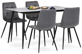 Set de masă din ceramică sinterizată și metal, 5piese, gri