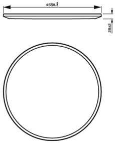 Plafonieră LED dimabilă SUPERSLIM SCENE SWITCH LED/36W/230V Philips