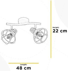 Spot GINGER 2xE14/6W/230V ONLI