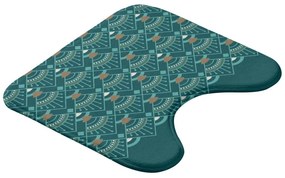 Covoraș de baie petrol pentru WC 45x45 cm Imperia – douceur d'intérieur