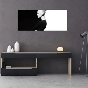 Tablou - O femeie à la yin și yang (120x50 cm)