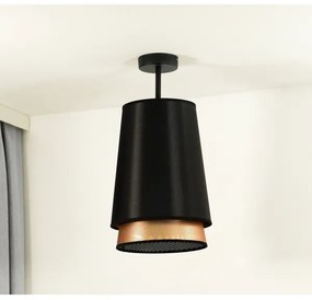 Lustră aplicată BELL Duolla SHINY 1xE27/15W/230V d. 25 cm negru/cupru