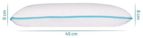 Pernă anatomică cu umplutură de spumă cu memorie 30x45 cm – Mila Home