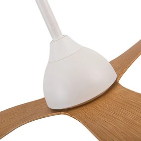 Ventilator de tavan d. 132 cm bej/alb + telecomandă