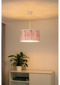 Lustră pe cablu pentru copii PRINT Duolla M 1xE27/40W/230V d. 35 cm balerine
