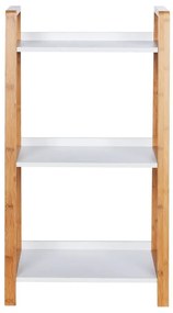 Raft de baie din bambus cu 3 rafturi Wenko Finja