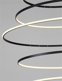 Lustra LED CCT, Design Circular, 150cm, Negru, Maelo NVL-9130644