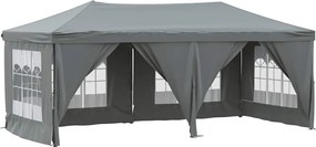 vidaXL Cort pliabil pentru petrecere, pereți laterali, antracit, 3x6 m