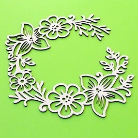 DUBLEZ | Coroniță de vară cu flori pentru ușă