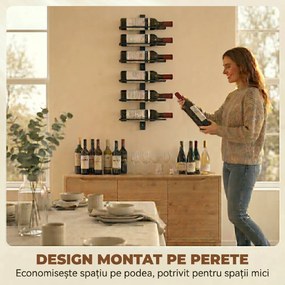 HOMCOM suport de sticle slim | Aosom Romania