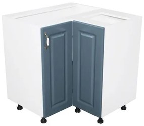Corp inferior colt cu 2 usi Zebra MDF Albastru drept