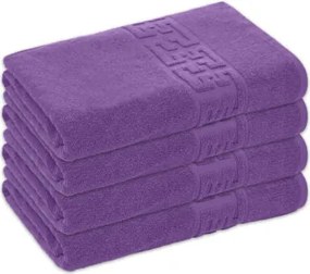 Set 4 Prosoape Baie Bumbac 100%, 550g/m², Greek