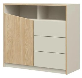 Comodă Avain 2 (bej deschis + stejar uleios) (D). 1087309