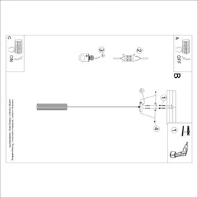 Brilagi - Lustră LED suspendată pe cablu CRESTO 1xGU10/10W/230V roșie