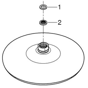 GROHE 26408000 - Cap de duș TEMPESTA O 210 mm crom lucios