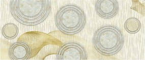 Tablou - Abstract, cercuri de marmură (120x50 cm)