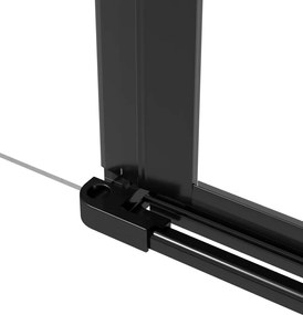 Kerria Plus Componentă, pentru unirea ușilor de duș cu paravane - pentru cabine încastrate Finisaj: Negru KTS_N11X