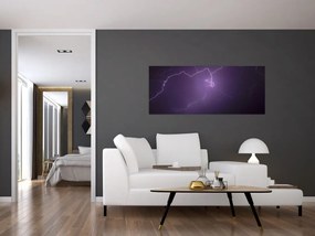Tabloul cu fulger pe cer (120x50 cm)
