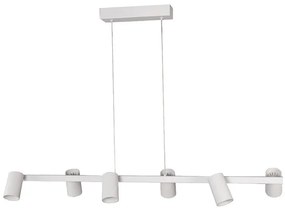 Lustra suspendata cu 6 spoturi SAL alb MA-8297