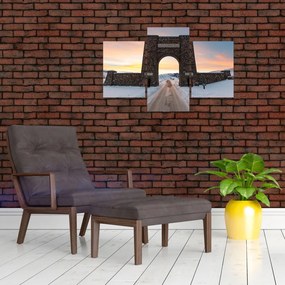 Tablou cu poarta, Yellowstone (90x60 cm)